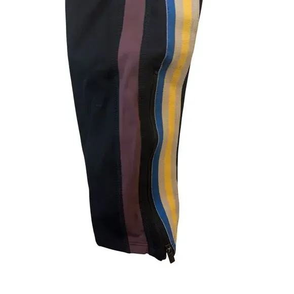 FP MOVEMENT NWOT Run Racer Rainbow Striped Black Leggings Size Large High Rise - Picture 9 of 12